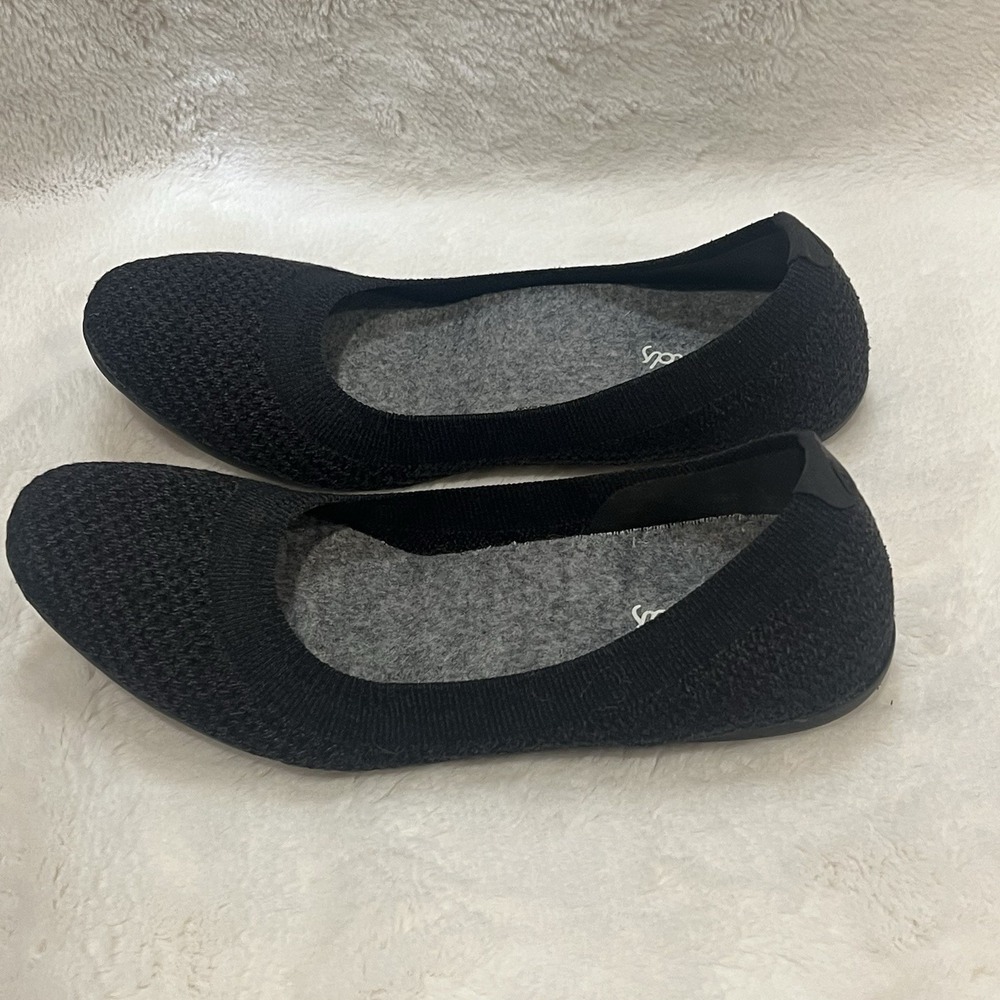 Allbirds‎ Tree Breezers Slip On Ballet Black Casual Comfort Flats Sz 5.5 - Picture 4 of 7